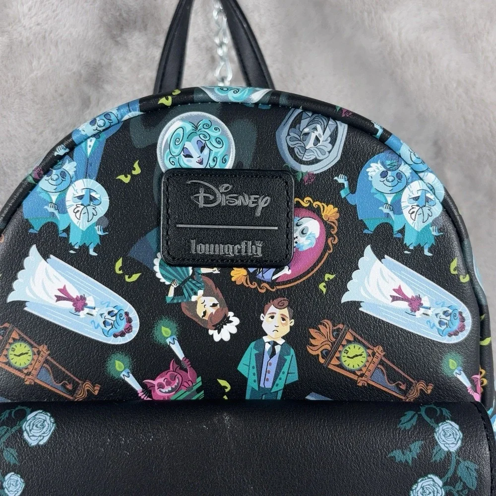 Loungefly Disney Haunted Mansion Welcome Foolish Mortals Mini Backpack Bag